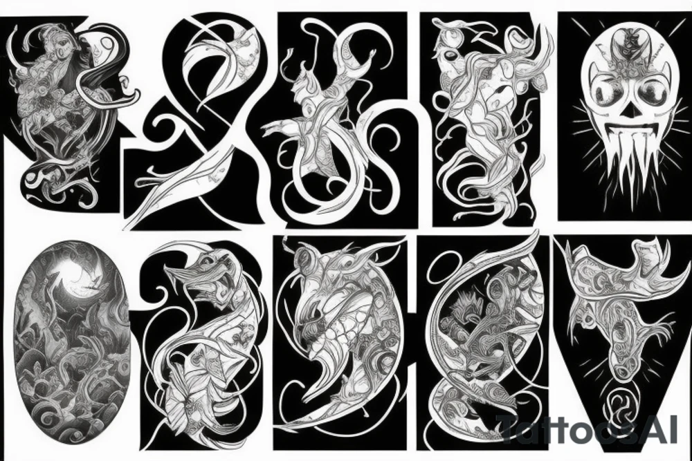 Aquarienstar, good and evil, balance tattoo idea