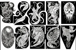 Aquarienstar, good and evil, balance tattoo idea