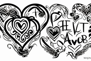 A heart for my brother who passed away tattoo idea