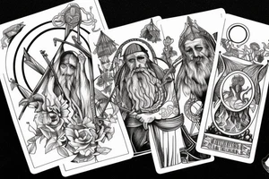 the hermit tarot card tattoo idea