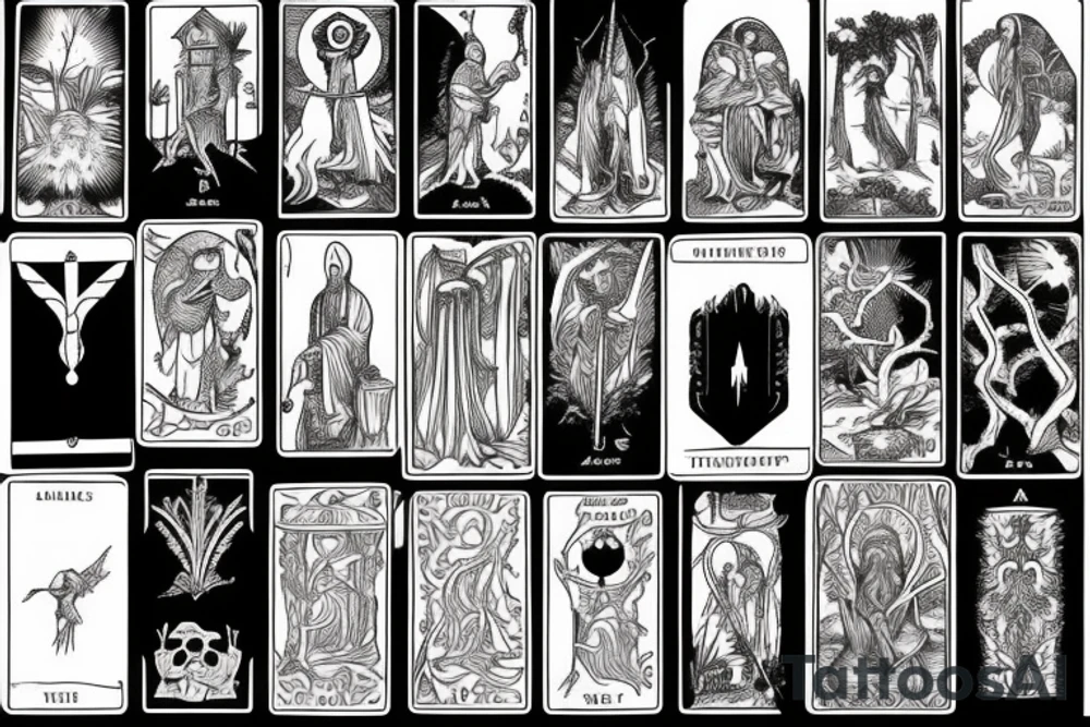 the hermit tarot card tattoo idea