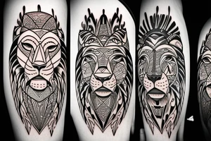 Lion king and brother bear tattoo tattoo idea