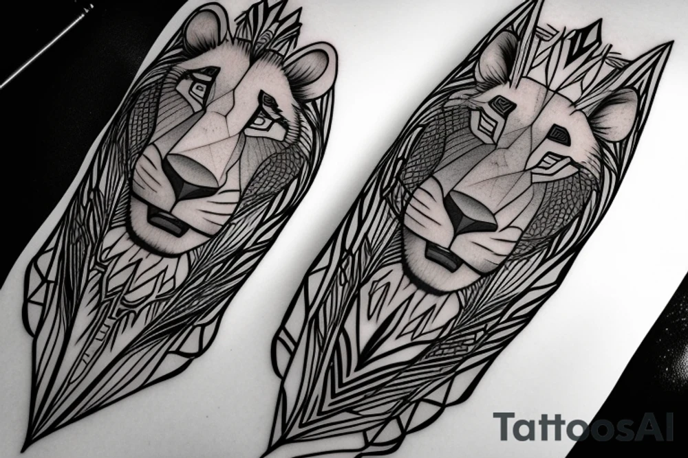 Lion king and brother bear tattoo tattoo idea