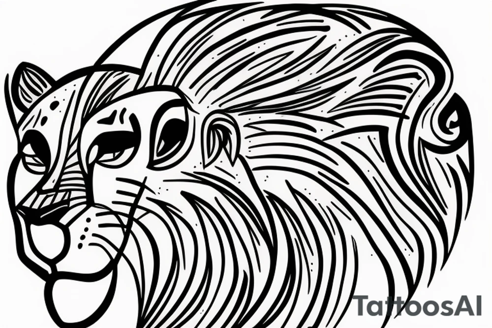 Lion king and brother bear tattoo tattoo idea