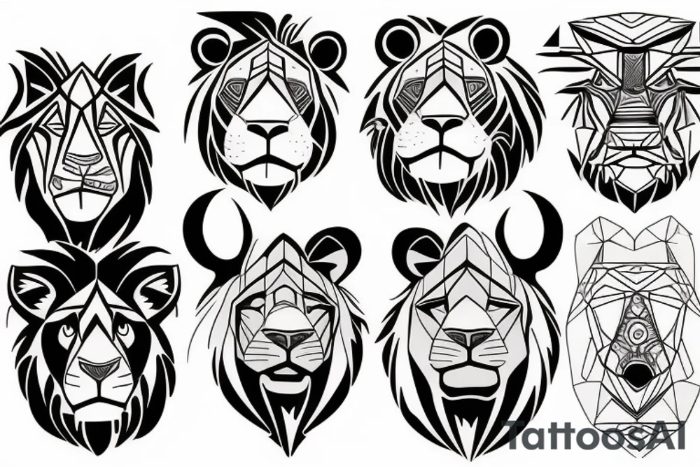 Lion king and brother bear Disney tattoo idea