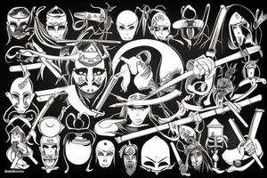 Harakiri samurai tattoo idea
