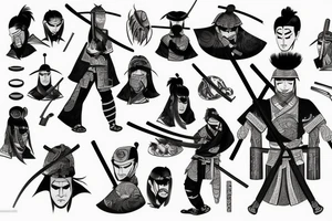Harakiri samurai tattoo idea