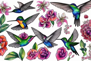 Hummingbird tattoo idea