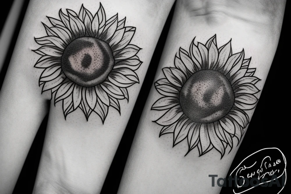 Sun with strings tattoo idea