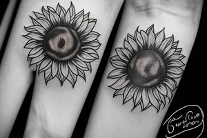 Sun with strings tattoo idea
