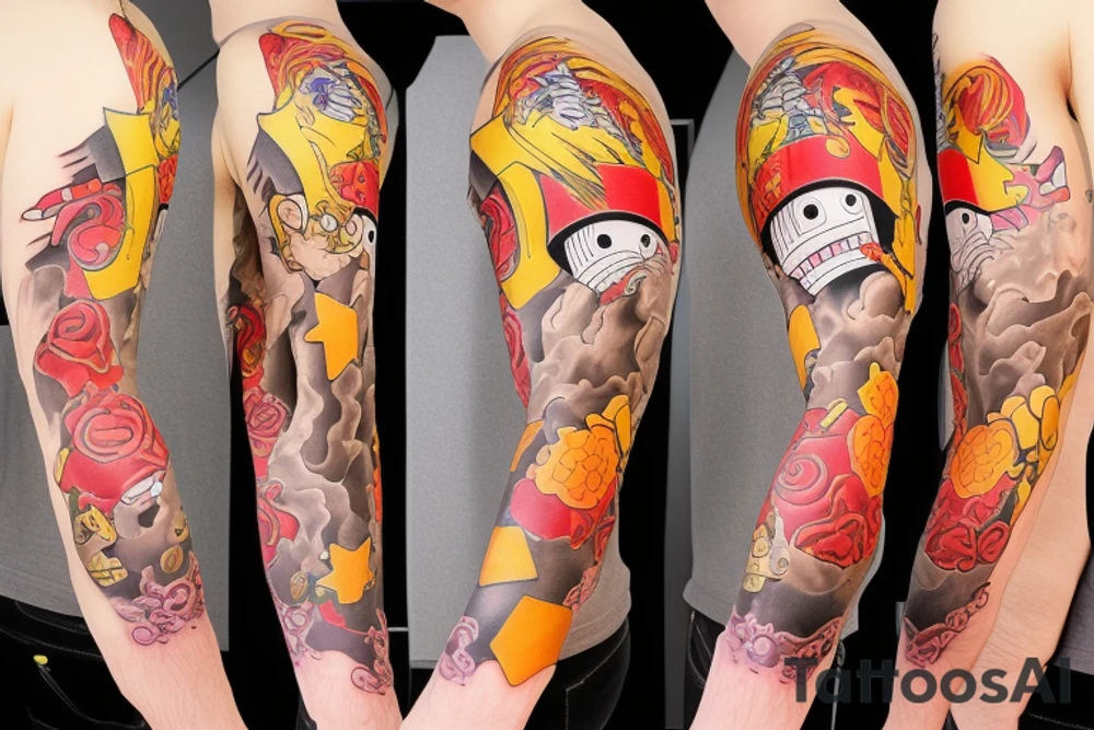 one piece sleeve tattoo tattoo idea