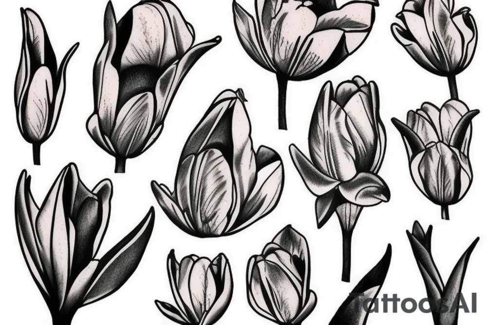 tulip koala tattoo idea