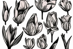 tulip koala tattoo idea