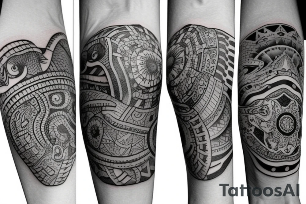 elephant stars tattoo idea