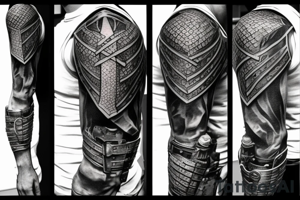 armor, knight, war, fight tattoo idea