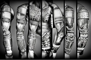 armor, knight, war, fight, roman tattoo idea