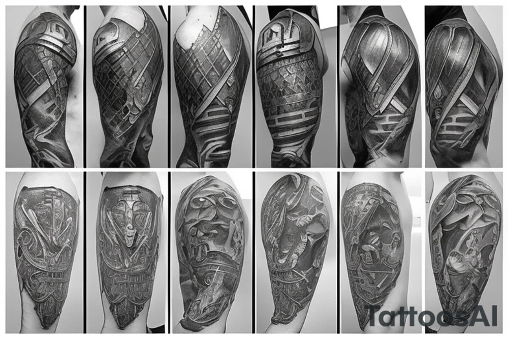 Armor, Greek, Chain, Arm, Roman, Warrior, Knight tattoo idea