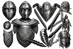 Armor, Roman, Warrior, Knight, tattoo idea