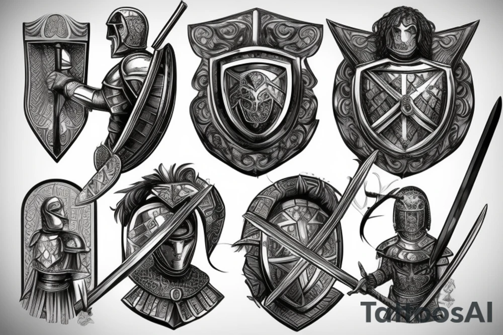 Armor, Roman, Warrior, Knight, Sword, Fight, Plate, Latin tattoo idea