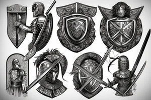 Armor, Roman, Warrior, Knight, Sword, Fight, Plate, Latin tattoo idea