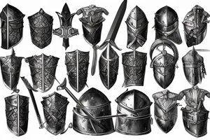 Armor, Roman, Warrior, Knight, Sword, Fight, Plate, Latin tattoo idea