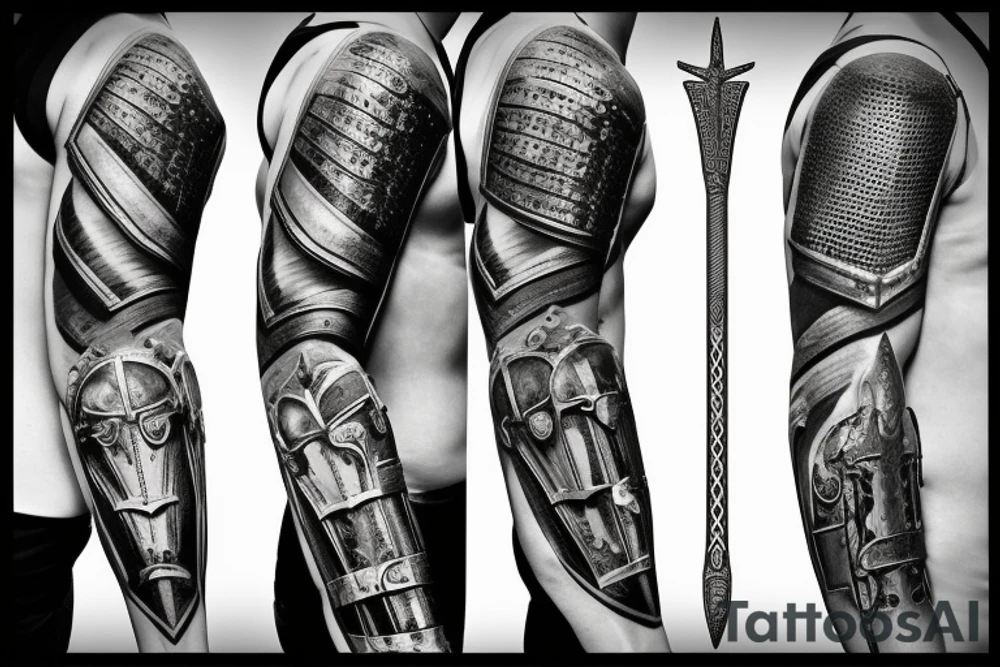 Armor, Roman, Warrior, Knight, Sword, Fight, Plate, Latin tattoo idea