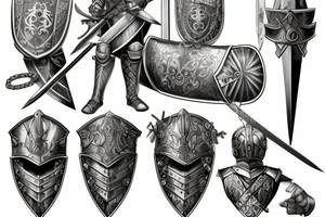 Armor, Roman, Warrior, Knight, Sword, Fight, Plate, Latin tattoo idea