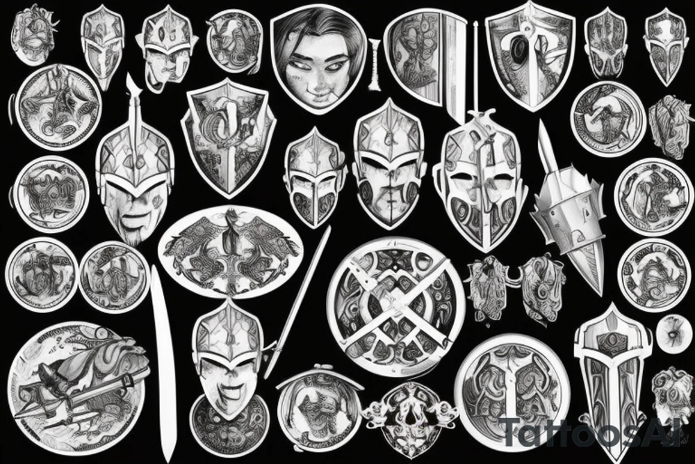 Armor, Roman, Warrior, Knight, Sword, Fight, Plate, Latin tattoo idea