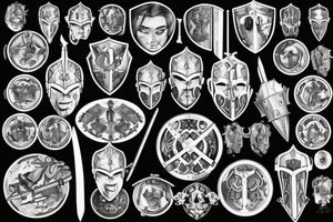 Armor, Roman, Warrior, Knight, Sword, Fight, Plate, Latin tattoo idea