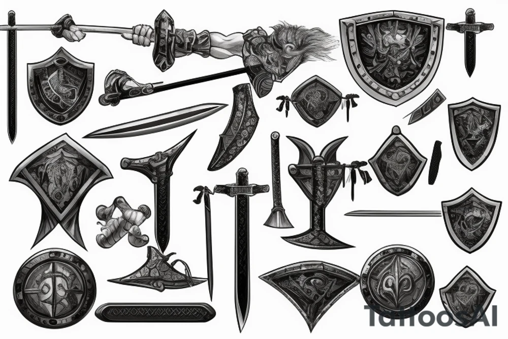 Armor, Roman, Warrior, Knight, Sword, Fight, Plate, Latin, shield tattoo idea