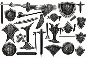 Armor, Roman, Warrior, Knight, Sword, Fight, Plate, Latin, shield tattoo idea
