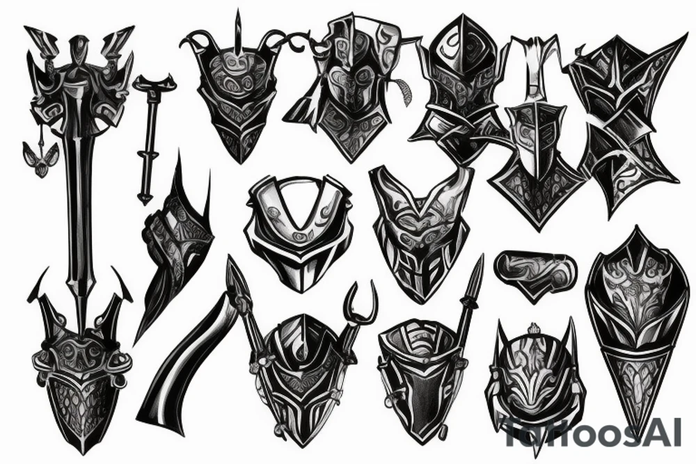 Knight with a armor tattoo idea