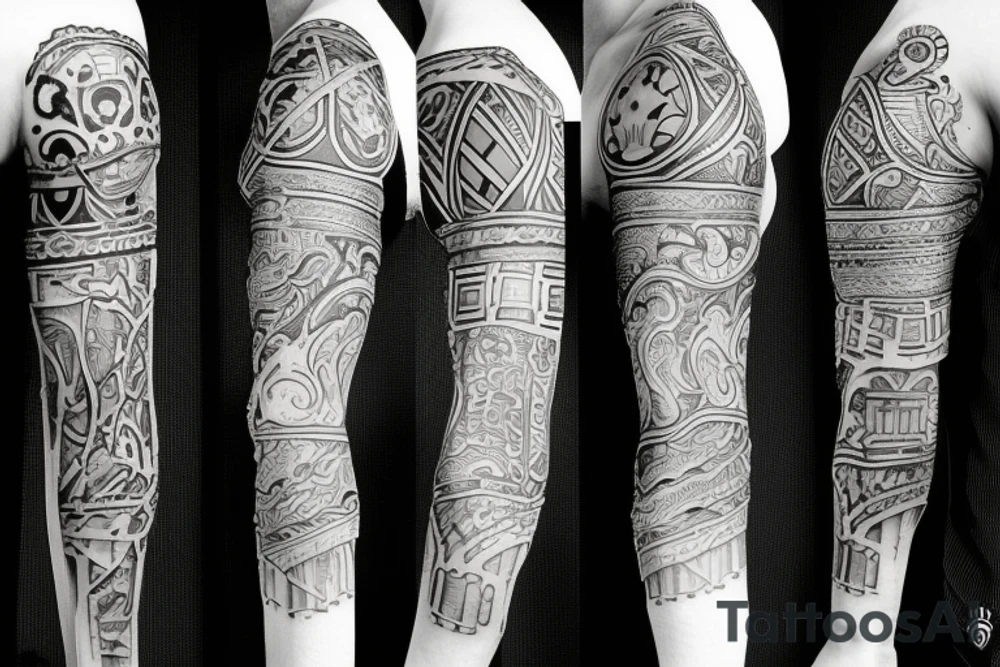 Plate Armor on the Arm tattoo idea
