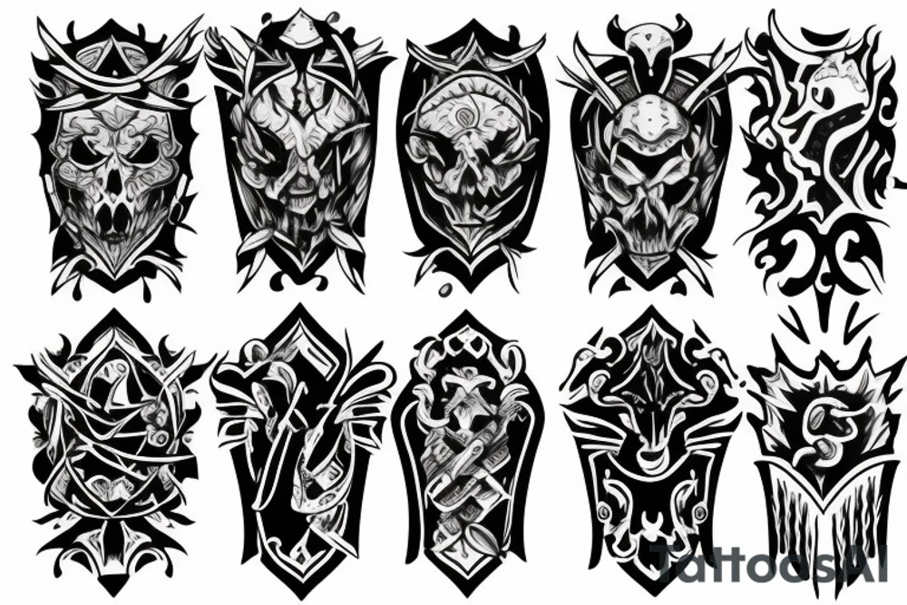 Arm with Armor tattoo idea