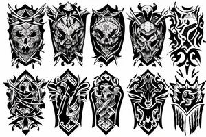 Arm with Armor tattoo idea