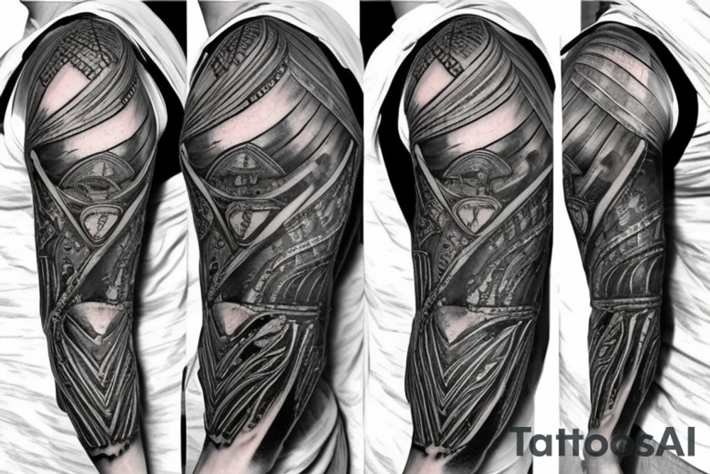 Plate Armor on a Arm tattoo idea