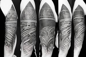 Plate Armor on a Arm tattoo idea