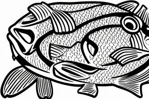 Largemouth bass fishing for smallmouth bass tattoo idea