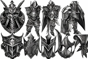 A Platearmor Knight tattoo idea