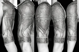 Platearmor Shield on Arm tattoo idea