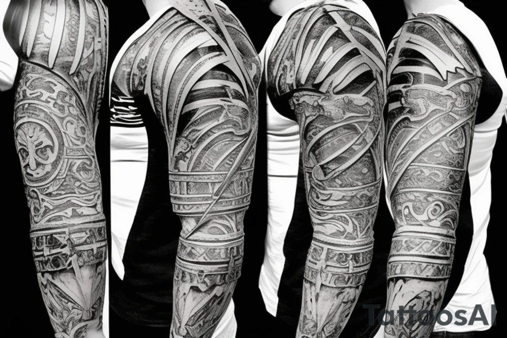 Arm Plate Armor, Sword, Plate tattoo idea