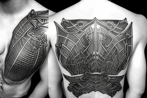 Knight Platearmor, Heavy Chain Armor tattoo idea