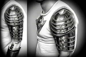 Plate Knight Armor, Shield, Chain Heavy, warrior tattoo idea