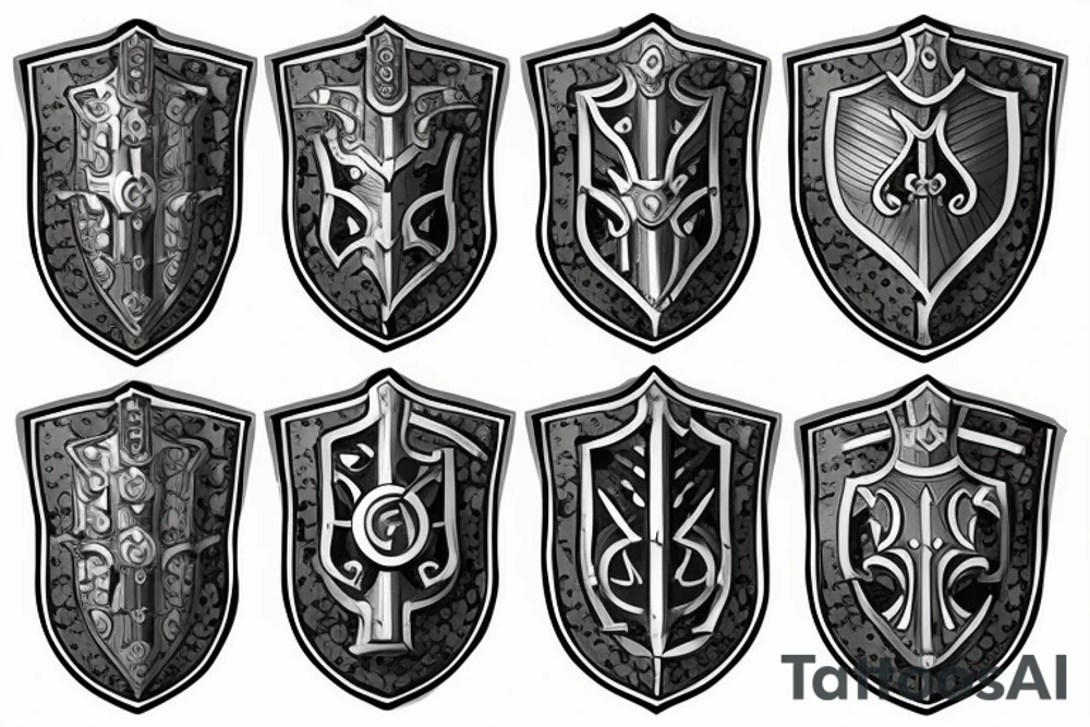 Plate Knight Armor, Shield, Chain Heavy, warrior, Plates, Defense, Armor, Fight tattoo idea
