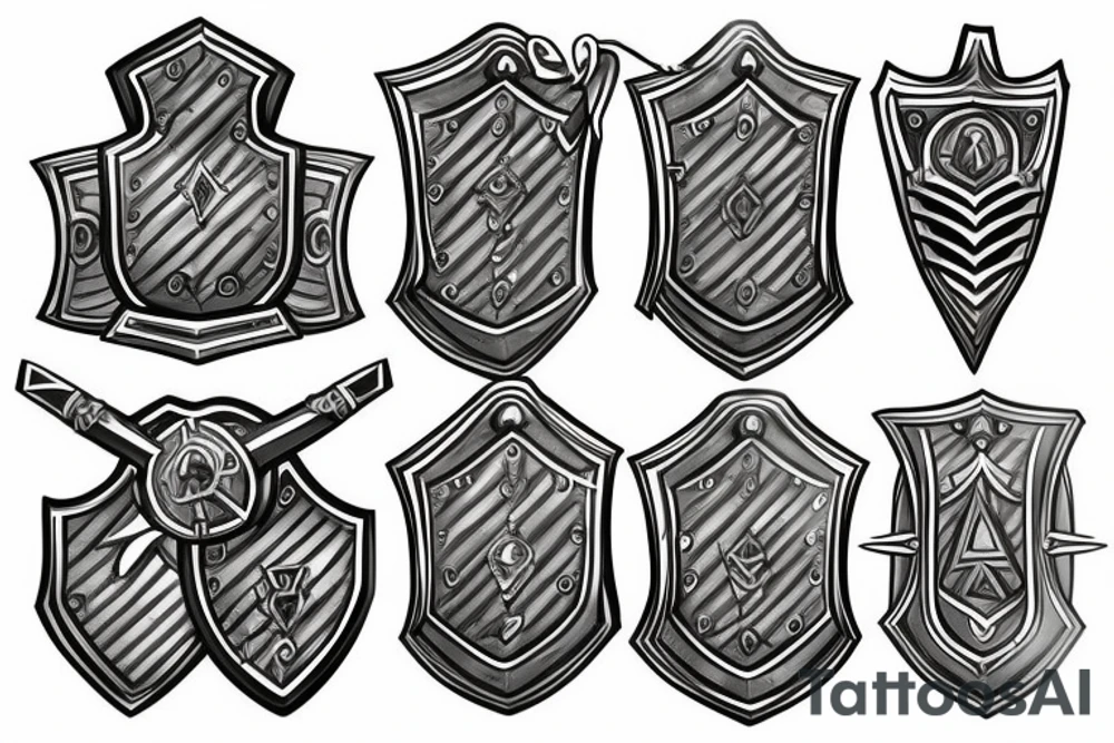 Plate Knight Armor, Shield, Chain Heavy, warrior, Plates, Defense, Armor, Fight, Runes, Latin, Gladiator tattoo idea