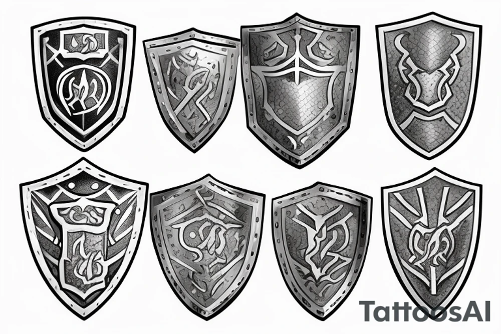 Plate Knight Armor, Shield, Chain Heavy, warrior, Plates, Defense, Armor, Fight, Runes, Latin, Gladiator tattoo idea