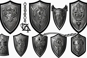 Plate Knight Armor, Shield, Chain Heavy, warrior, Plates, Defense, Armor, Fight, Runes, Latin, Gladiator, Engraved, Arm tattoo idea