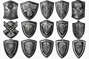 Plate Knight Armor, Shield, Chain Heavy, warrior, Plates, Defense, Armor, Fight, Runes, Latin, Gladiator, Engraved, Arm tattoo idea