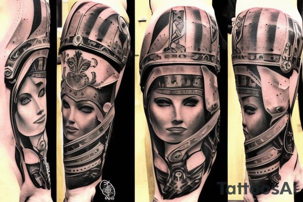 Roman, Gladiator Arm Armor tattoo idea