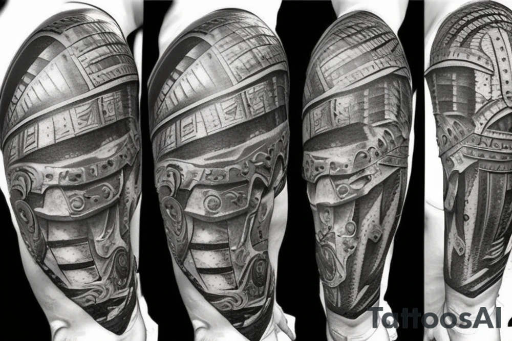 Roman, Gladiator Arm Armor tattoo idea